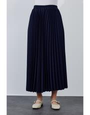 lacivert double plisoley etek 3