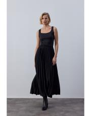 siyah double plisoley etek 5