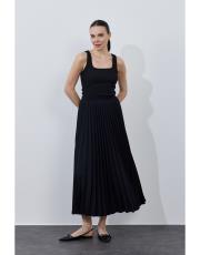 siyah double plisoley etek 7