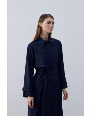 lacivert mevsimlik krep trenç 4