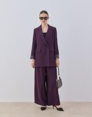 mürdüm bol formlu blazer takım 3