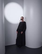 siyah sweat formlu teknik elbise 3