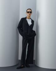 siyah triko v yaka bol formlu takım 2