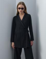 siyah triko kimono takım