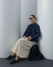 lacivert poplin aller parçalı gömlek 6