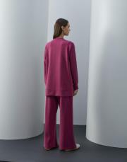 fuşya modal nervür dikişli takım 3
