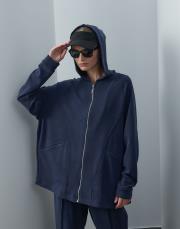 lacivert modal fermuarlı takım