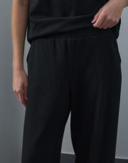 siyah triko cepli bol pantolon 2