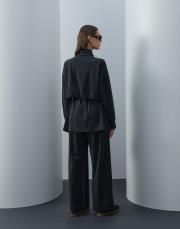 siyah örme bağcık detaylı takım 3