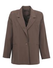 kahverengi koton blazer ceket