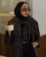 kahverengi koton blazer ceket 4