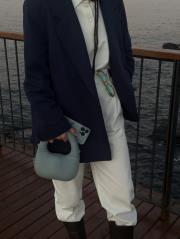 lacivert koton blazer ceket 3